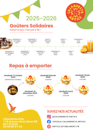 2025-2026 - FRISE Goûters et repas